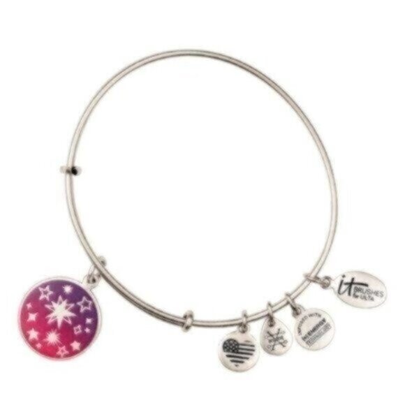 New IT for Ulta Cosmic Connection Alex & Ani Set w/ Blush Brush and Bracelet - Picture 2 of 4